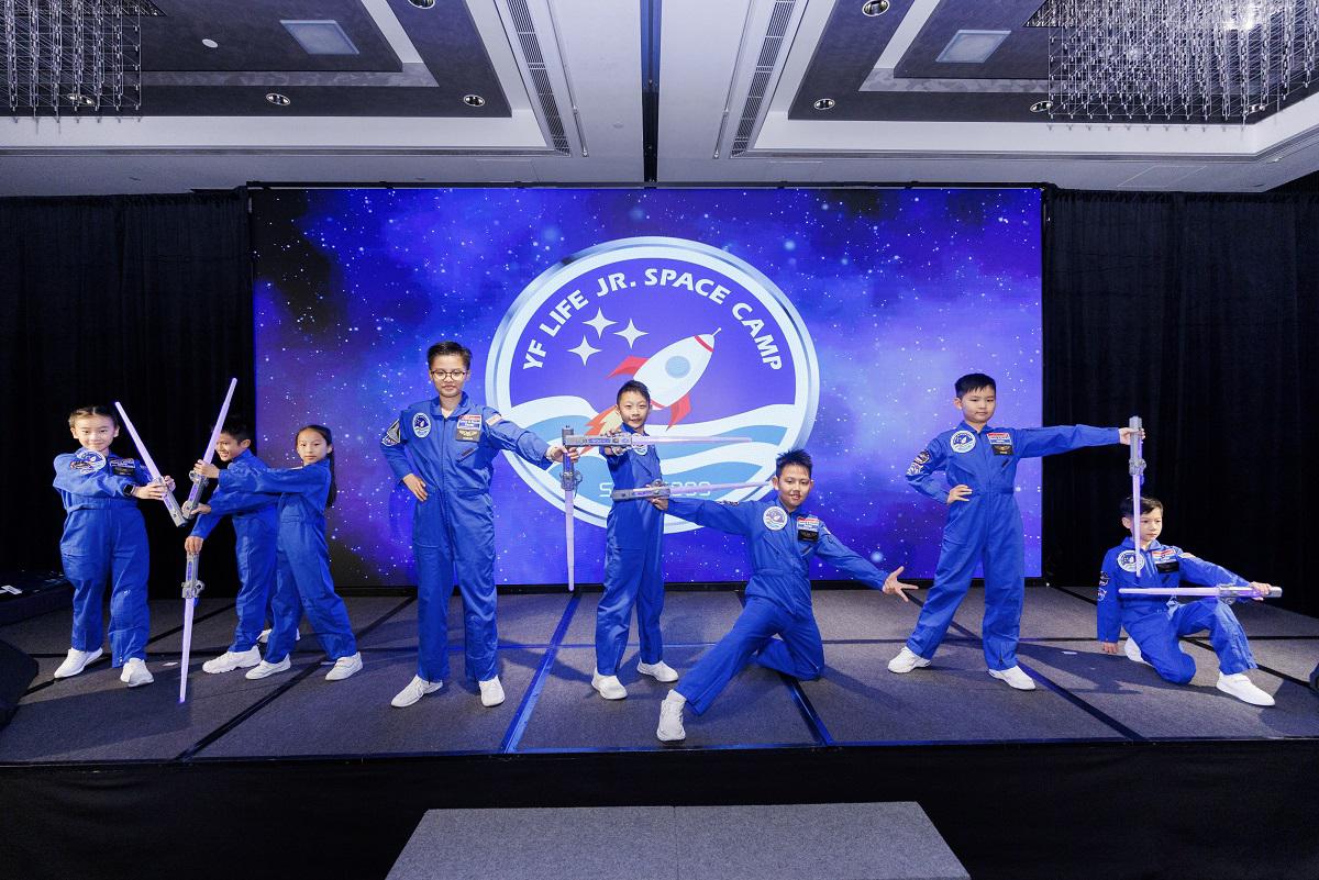 The eight YF Life Jr. Astronauts staged a vibrant dance performance as the curtain raiser to the ceremony.